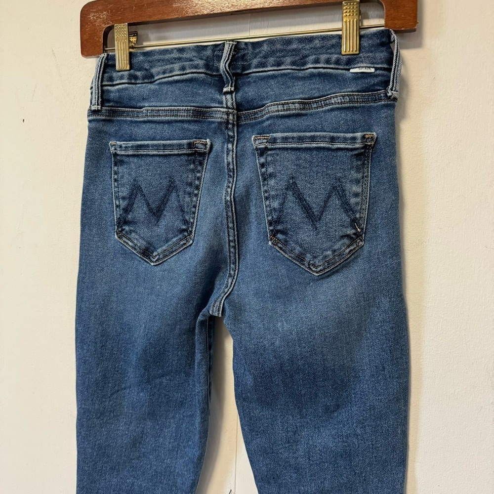 Mother Jeans The Looker Ankle Fray Womens 24 Designer Denim Mid Rise - Picture 8 of 12